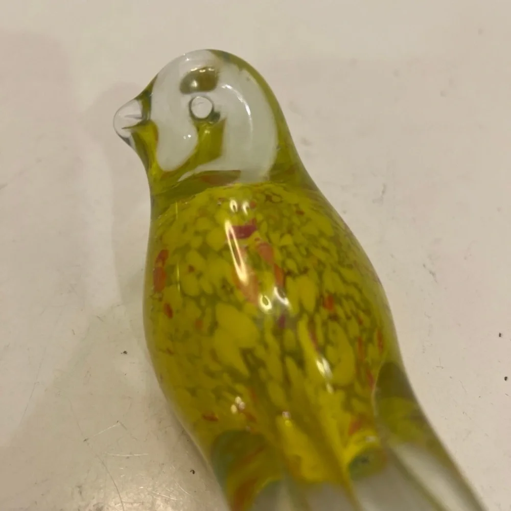 SPI HOME vintage glass bird paperweight